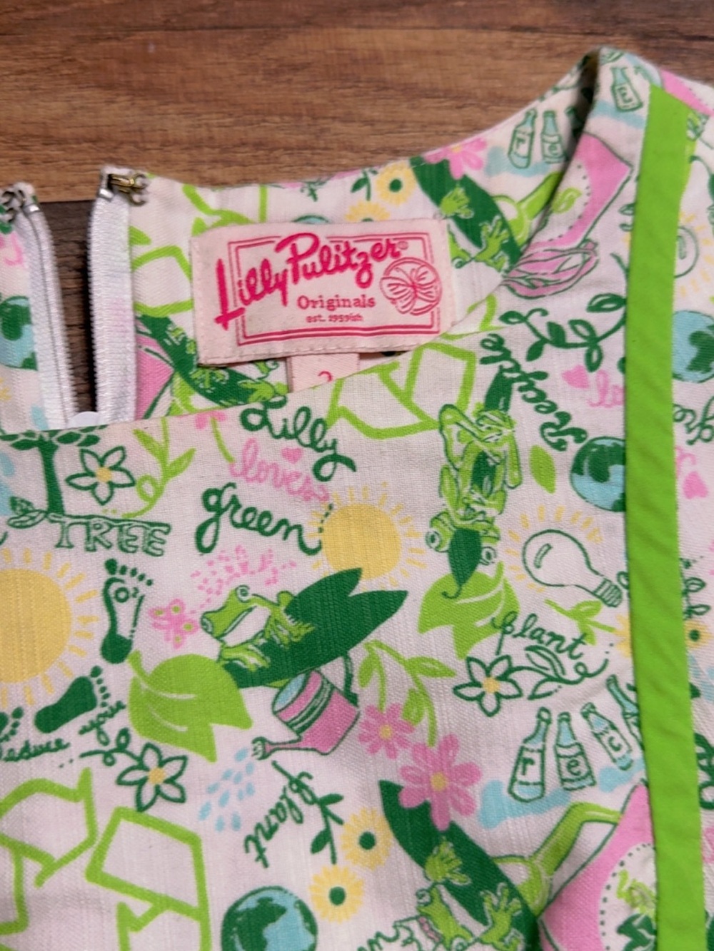 Vintage Lily Pulitzer Shift Dress sz 2 - Picture 2 of 6